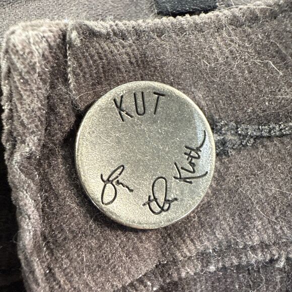 KUT From the Kloth High Rise Diana Corduroy Pants Jeans Women's Size 12 Brown - Picture 7 of 10